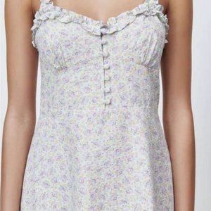 Zara Blue Floral Print Sleeve Mini 4661/137